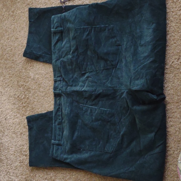 Dark Green Corduroy Stretch Pants Sz 22 NWT - Picture 3 of 5